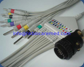 China KANZ PC-104 10 conduz o cabo do ECG com tipo extremidade do ruído, IEC fornecedor