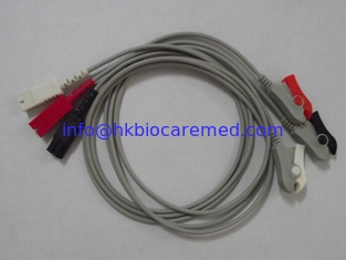 China tipo fio de 3Lead LL de ligação, leadwire para todo o sistema da LL-Tomada, extremidade do ecg do grampo de AHA fornecedor