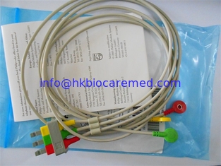 China original 3 conduz o cabo do leadwire do ecg, M1615A, extremidade da pressão, IEC fornecedor