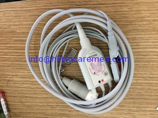 China original 3 conduz o cabo do ecg, extremidade do grampo, AHA, 989803143181 fornecedor