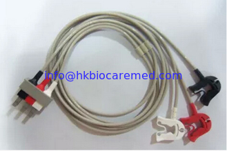 China original 3 conduz o cabo do leadwire do ecg, M1603A, extremidade do GRAMPO, AHA fornecedor