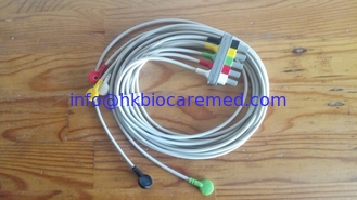 China original 5 conduz o cabo do leadwire do ecg, M1635A, extremidade da pressão, IEC fornecedor
