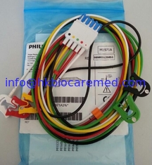 China original 5 conduz o cabo do leadwire do ecg, M1971A, extremidade do GRAMPO, IEC fornecedor