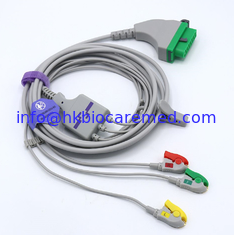 China 3 compatíveis conduzem o cabo do ecg para o monitor de FUKUDA, extremidade do grampo, tipo do IEC. fornecedor
