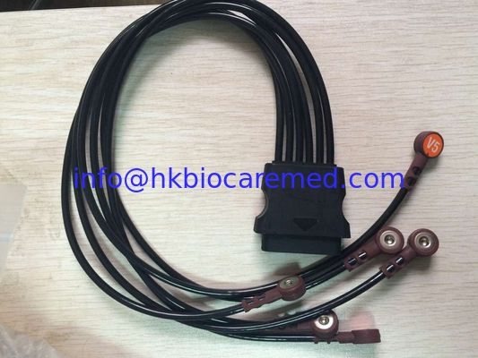 Fio de ligação ecg original da , extremidade de encaixe para Life pack 12, desfibrilador