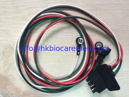 Fio de ligação ecg original da , extremidade de encaixe para Life pack 12, desfibrilador